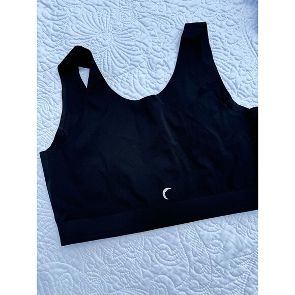 Zyia Active Front Zipper Sports Bra Support Stretch Full Coverage Black - Picture 4 of 5